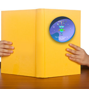 Cool Kids Robot Learning From Reading Notebook Runt Klistermärke