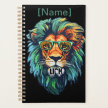 Cool King – Colorful Lion with Shades Design