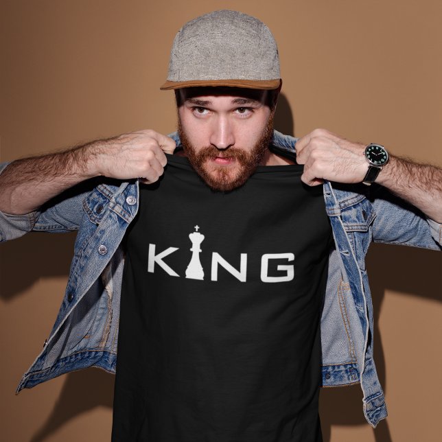 Cool King Typografi Schackspelare Tee (Skapare uppladdad)