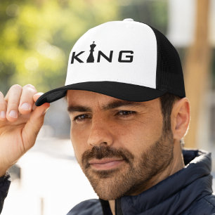 Cool King Typografi Schackspelare Truckerkeps