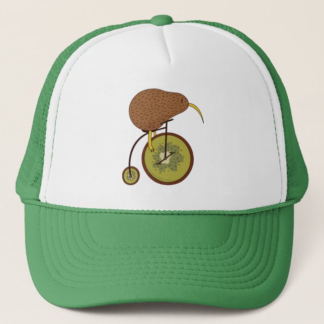 Cool Kiwi Fågel på Kiwifrukt Design Keps (Framsida)