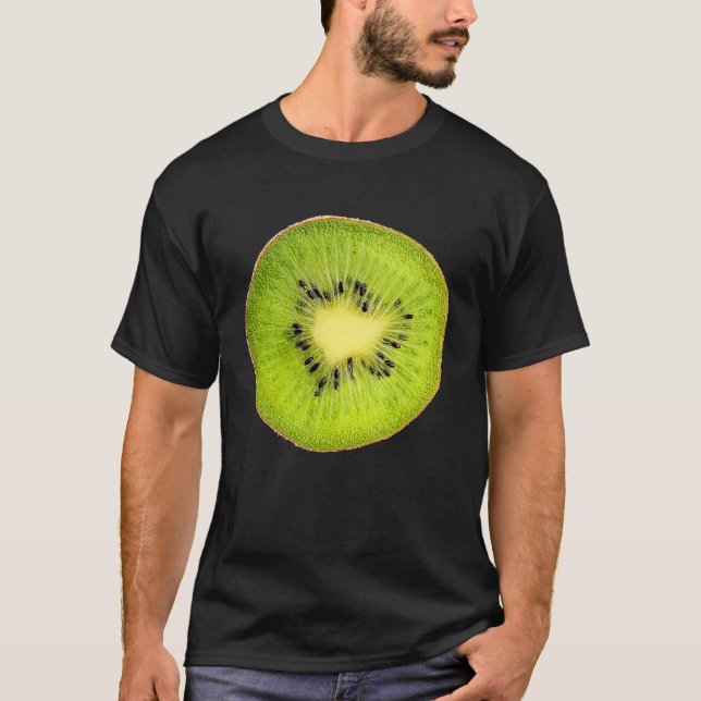 Cool Kiwi Slice Outfit Illustration  Graphic Desig T Shirt (Framsida)