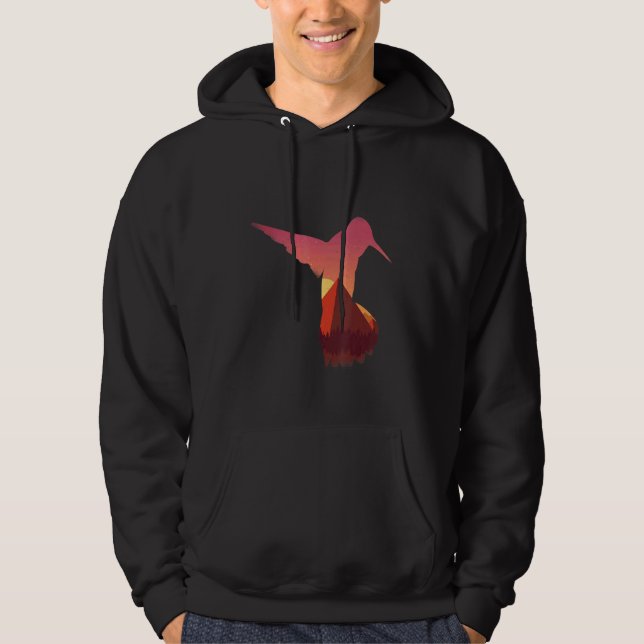 Cool Kolibri Som Säger Pyramid Hoodie (Framsida)
