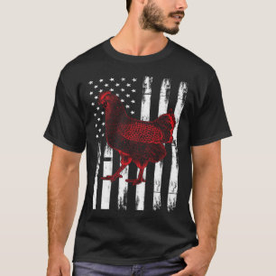 Cool Kyckling Flagga T Shirt