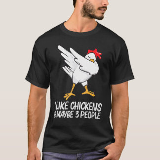 Cool Kyckling För Män Kvinnor Dabbing Tamfågel P T Shirt