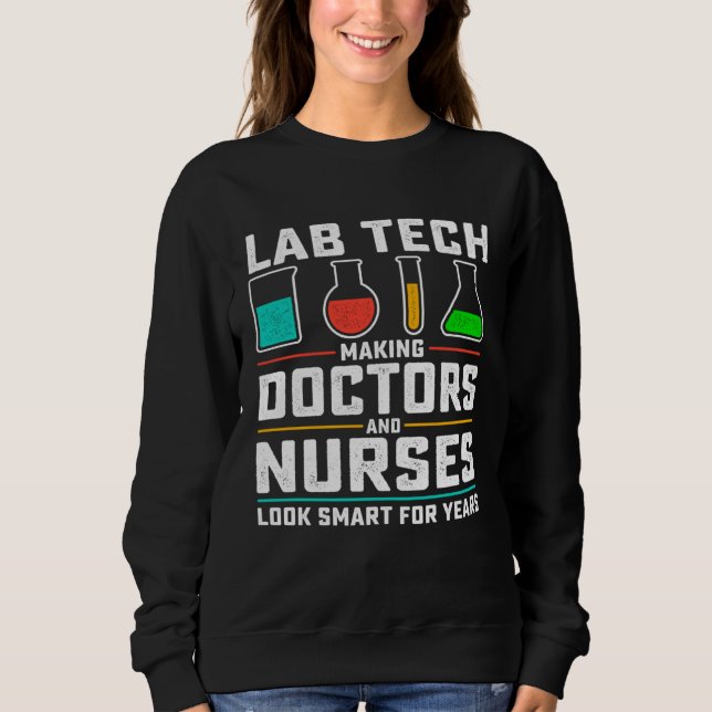 Cool Lab Tech Men Women Lab Week Medical Laborator T Shirt (Framsida)