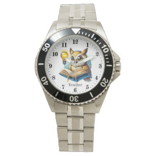 Cool lärare uggla anpassningsbar armbandsur