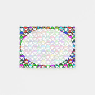 COOL LEENDE ANSIKTEN GRUPP POST-IT BLOCK