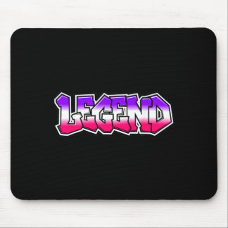 Cool Legend Graffiti Slogan Text Citat Present Män Musmatta