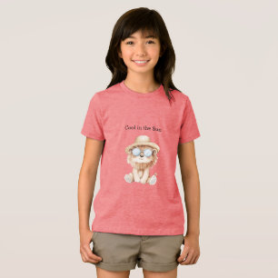 Cool Lejon i Sol Strand Solglasögon Hatt T Shirt