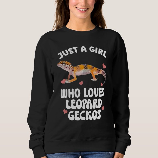 Cool Leopard Gecko For Girls Women Pet Lizard Rept T Shirt (Framsida)