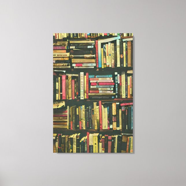 Cool library lover gift canvastryck (Framsida)