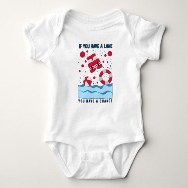 Cool Lifeguard Design - If You Have A Lane T Shirt (Framsida)