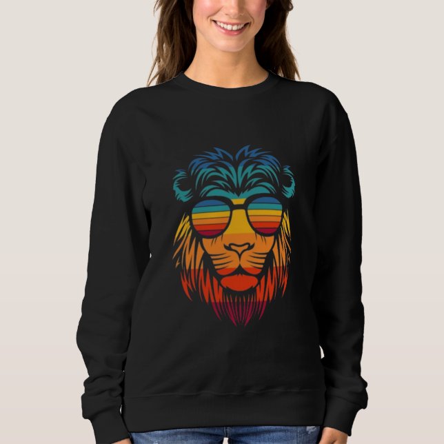 Cool Lion  T Shirt (Framsida)