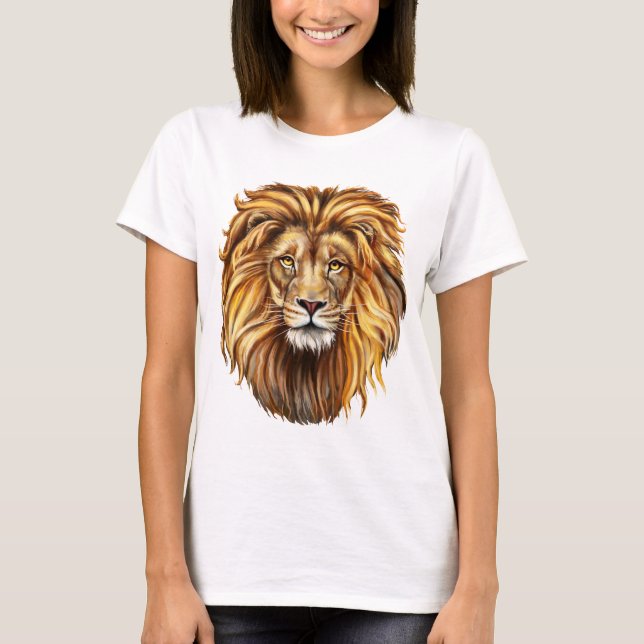 Cool Lion T-Shirt – Stylish & Kraftfull Grafisk Te (Framsida)