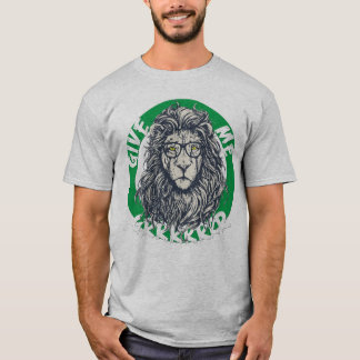 Cool Lion with Glasses Graphic  T Shirt