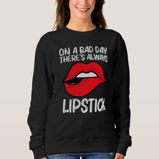 Cool Lipstick For Men Women Cosmetic Makeup T Shirt (Framsida)