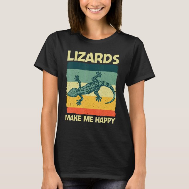 Cool Lizard For Men Women Reptile Animal Lizard   T Shirt (Framsida)