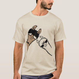 Cool Llamas Wearing Sunglasses Funny Animal Friend T Shirt