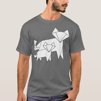 Cool Looking Mother Baby Fo Cute Origami White Foe T Shirt