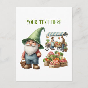 Cool loppmarknad Bondemarknad tomte Vykort