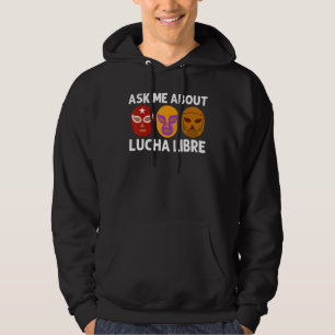 Cool Lucha Libre För Män Kvinnor Luchador Mexikans Hoodie