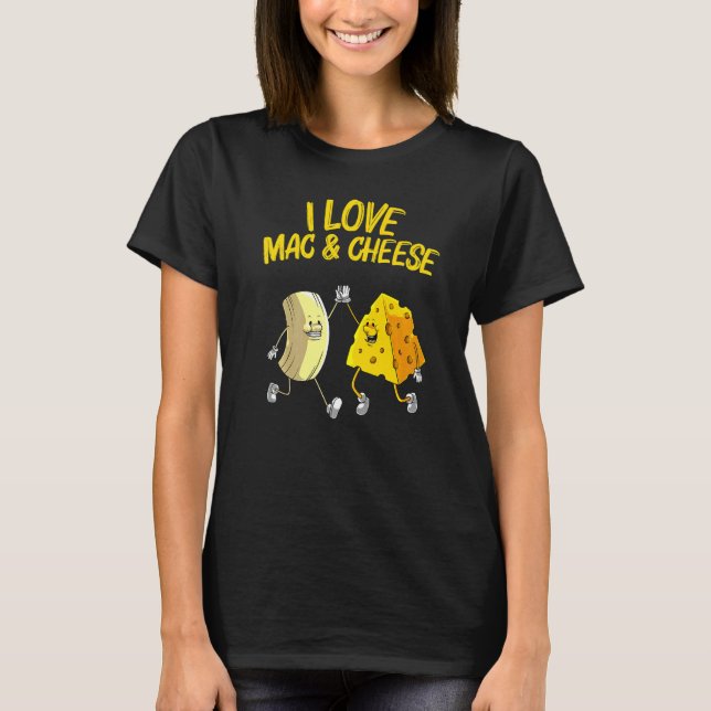 Cool Mac & Cheese For Men Women Baked Cheesy Macar T Shirt (Framsida)