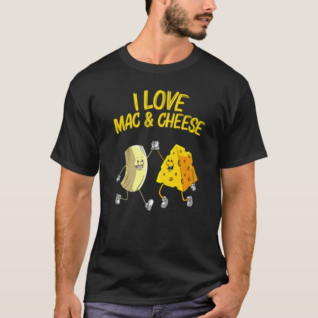 Cool Mac & Cheese For Men Women Baked Cheesy Macar T Shirt (Framsida)
