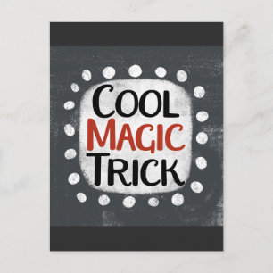 Cool Magic Trick Postkort Vykort