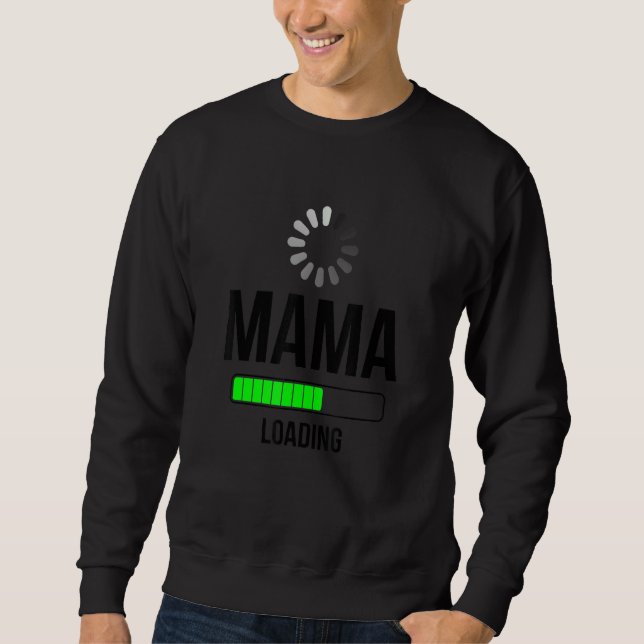 Cool Mama Laddar   Illustration   Grafisk Design Lång Ärmad Tröja (Framsida)