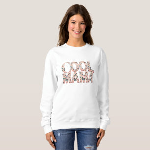 Cool Mama Typografi Flygande Fjärilar T Shirt