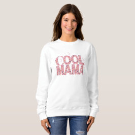 Cool Mama Typografi Vackra Flytande Hjärtan T Shirt