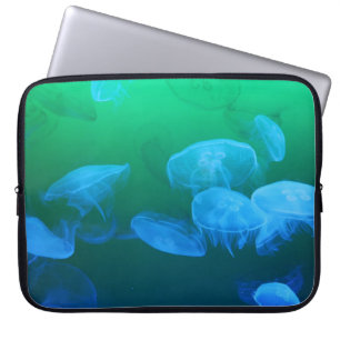 Cool Maneter Grön Blå Gradient Laptop Fodral