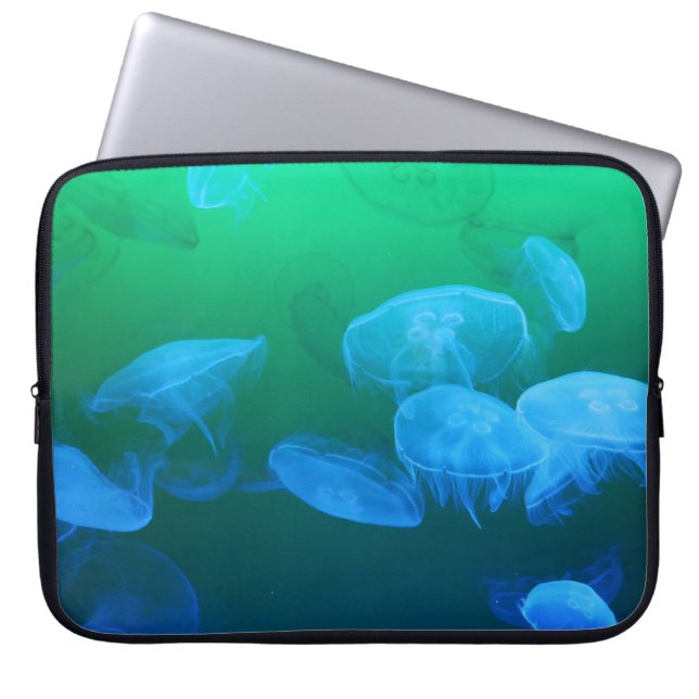 Cool Maneter Grön Blå Gradient Laptop Fodral (Framsidan)