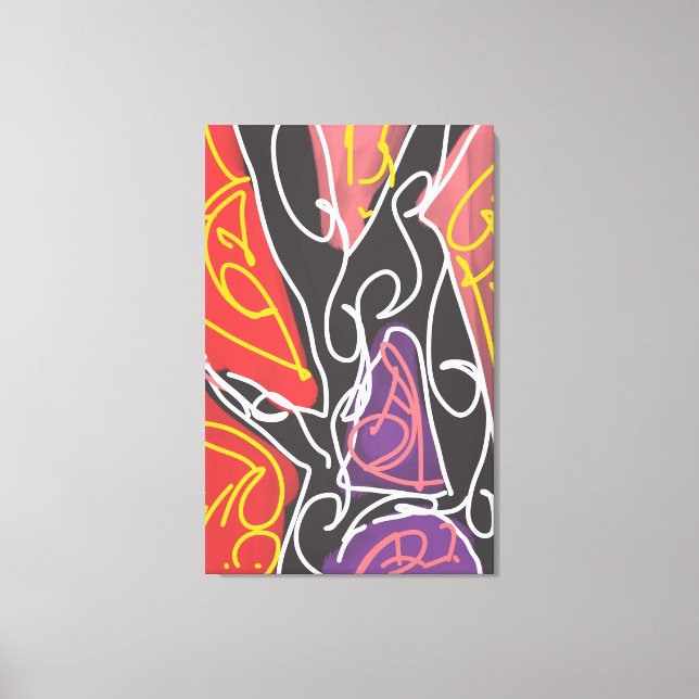 Cool Maori-konst av RRW  Canvastryck (Framsida)