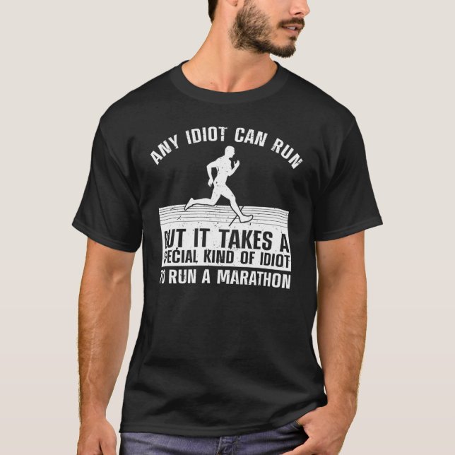 Cool Marathon Men Women Marathoner 26 2 Running Fi T Shirt (Framsida)