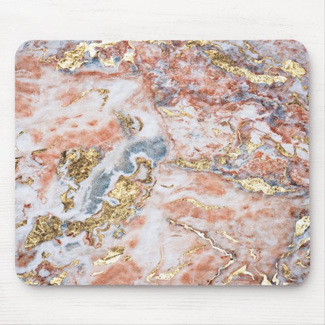 Cool Marble Guld Glitter Musmatta (Framsidan)