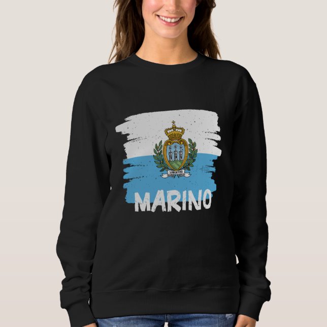 Cool Marino Flag T Shirt (Framsida)