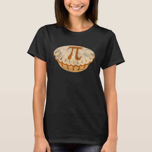 Cool Math Symbol Apple Pie Pi Day Men Women T Shirt (Framsida)