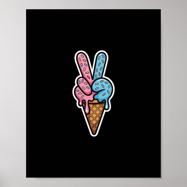 Cool Meme Six Seven 67 Ice Cream Sport Drip  Poster (Framsidan)