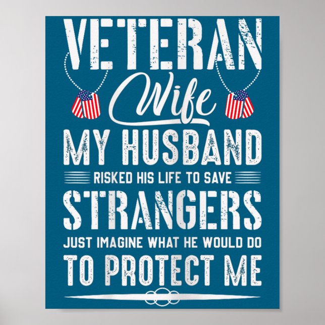 Cool militärveteran fru Army make Poster (Framsidan)