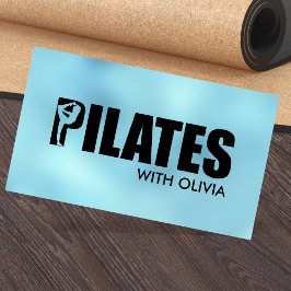Cool Minimal Pilates Instruktör Visitkort