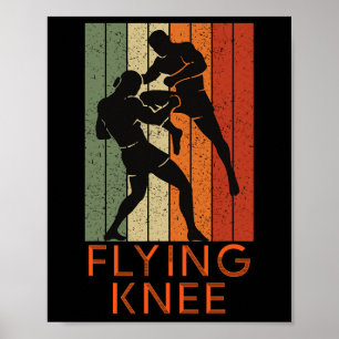 Cool Mma, Kickboxning Och Muay Thai Flygande Knä Poster