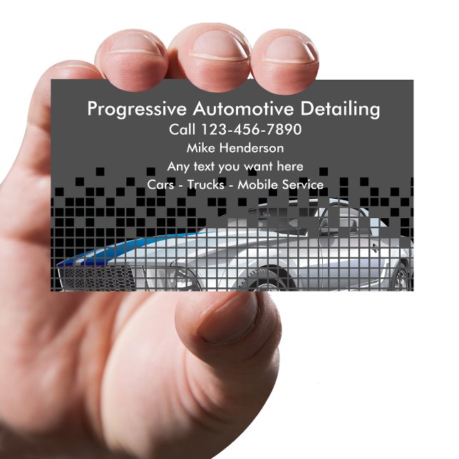 Cool Mobile Auto Detailing Visitkort (Skapare uppladdad)