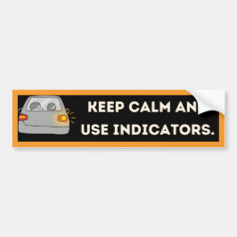 Cool Modern Indicator Safety Bumper Sticker Bildekal