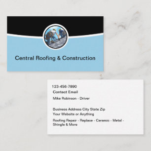 Cool Modern Roofing & Construction Visitkort
