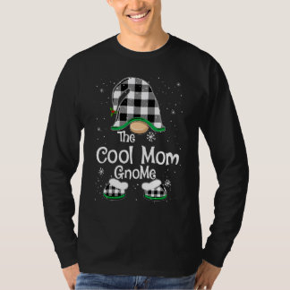 Cool Mom Gnome Buffalo-rutig Matchande Familj Chri T Shirt