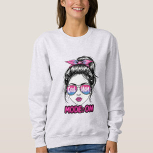 Cool Mom-läge På – Rolig Trendig Mamma Livsdesign T Shirt