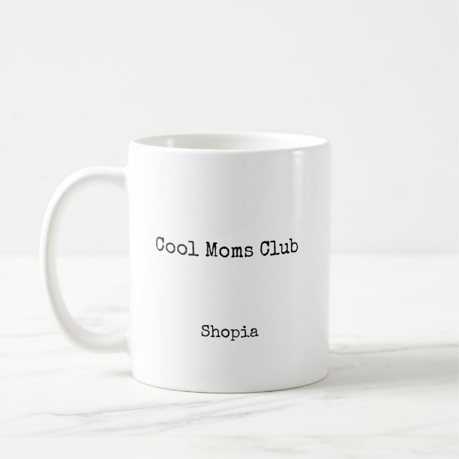 Cool Moms Club Personlig Kaffemugg (Vänster)