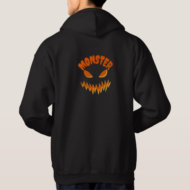 Cool Monster Crew Hoodie Design (Baksida)